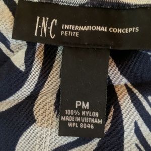 Infinity Raine Tops - INC Navy and blue rouch top Infinity Raine Tops - INC Navy and blue rouch top